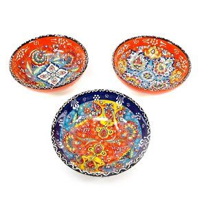 Turkish Handmade Floral Bowl Set